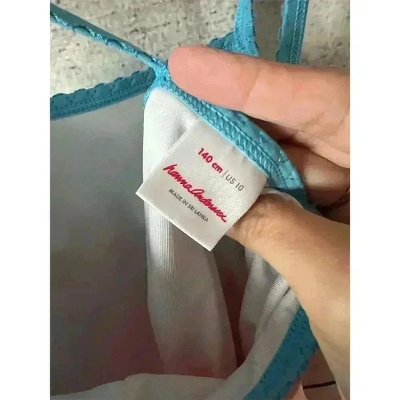 Hanna Andersson Girls' Rainbow One Piece Swimsuit Size 10 Multicolor - Picture 3 of 6